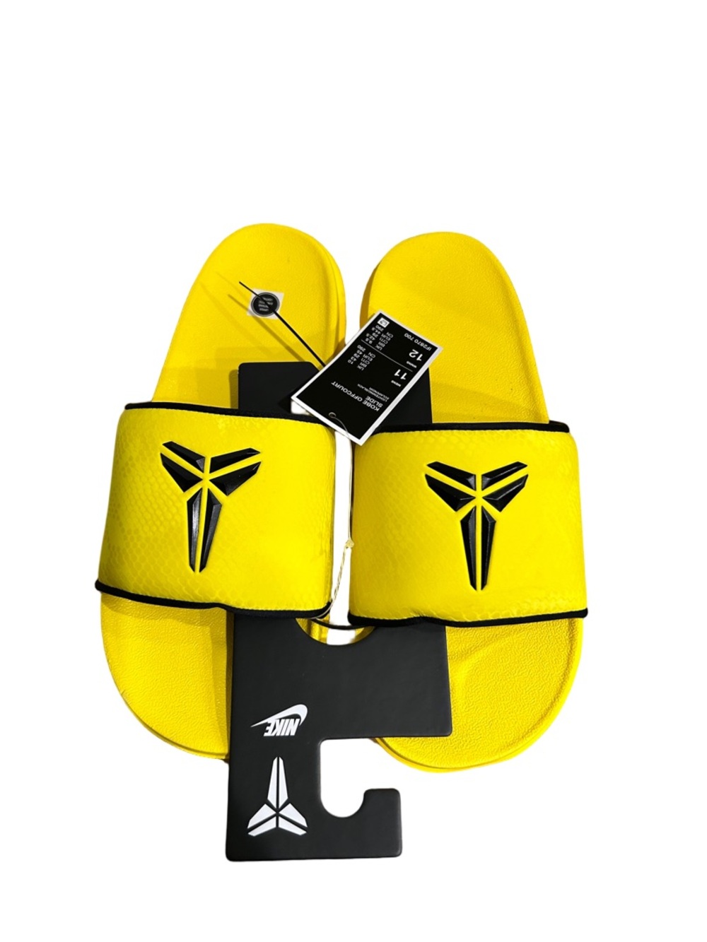 Nike Yellow & Black Kobe Slide Sandals